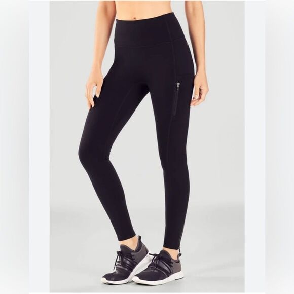 Fabletics Pants - NWT Fabletics Trinity Motion365 High Waist Utility Legging in Black - Size XS